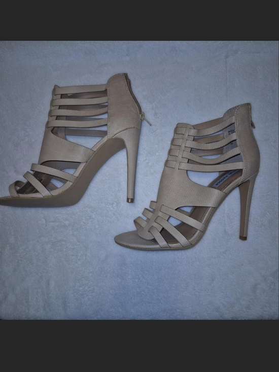 Steve Madden Shoes - Steve Madden Beige Strappy High Heel Sandals
